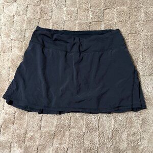 EXCELLENT Lululemon Run Pace Setter Athletic Skirt Black Swift Fabric 4